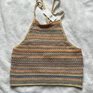American eagle crocheted halter top!